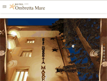 Tablet Screenshot of hotelombrettamare.it